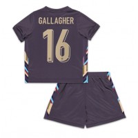 Fotballdrakt Barn England Conor Gallagher #16 Bortedraktsett EM 2024 Kortermet (+ Korte bukser)